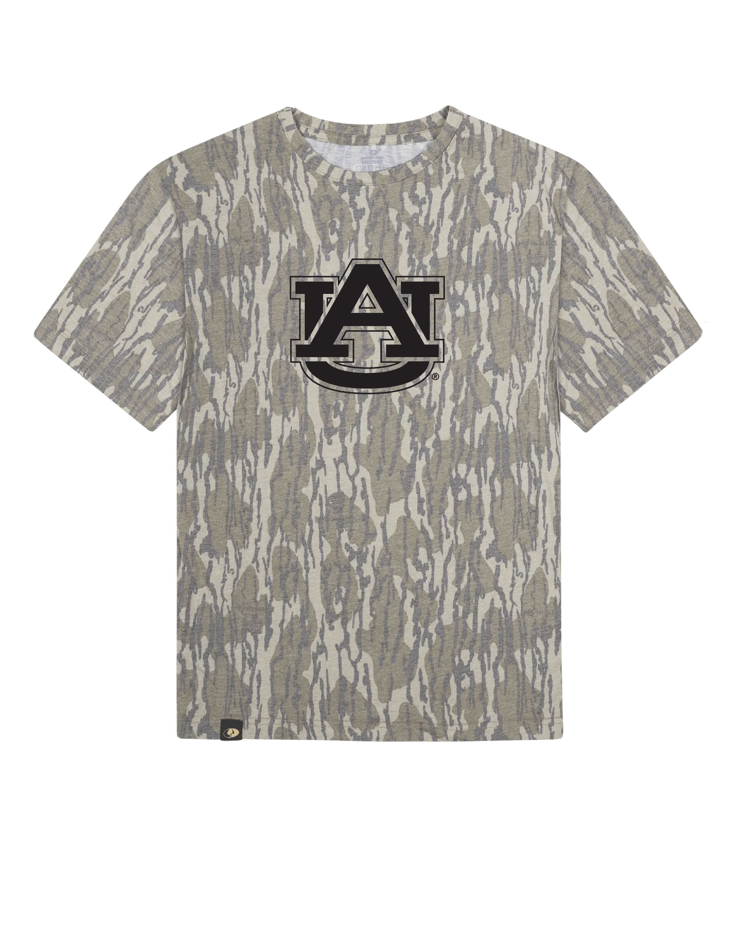 Auburn University  Camouflage T-Shirt with a Black AU Logo print