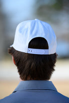 Auburn University White Rope Hat with a Blue rope and Orange "Auburn" embroidery with a golf flag at the end.
Snapback Hat
