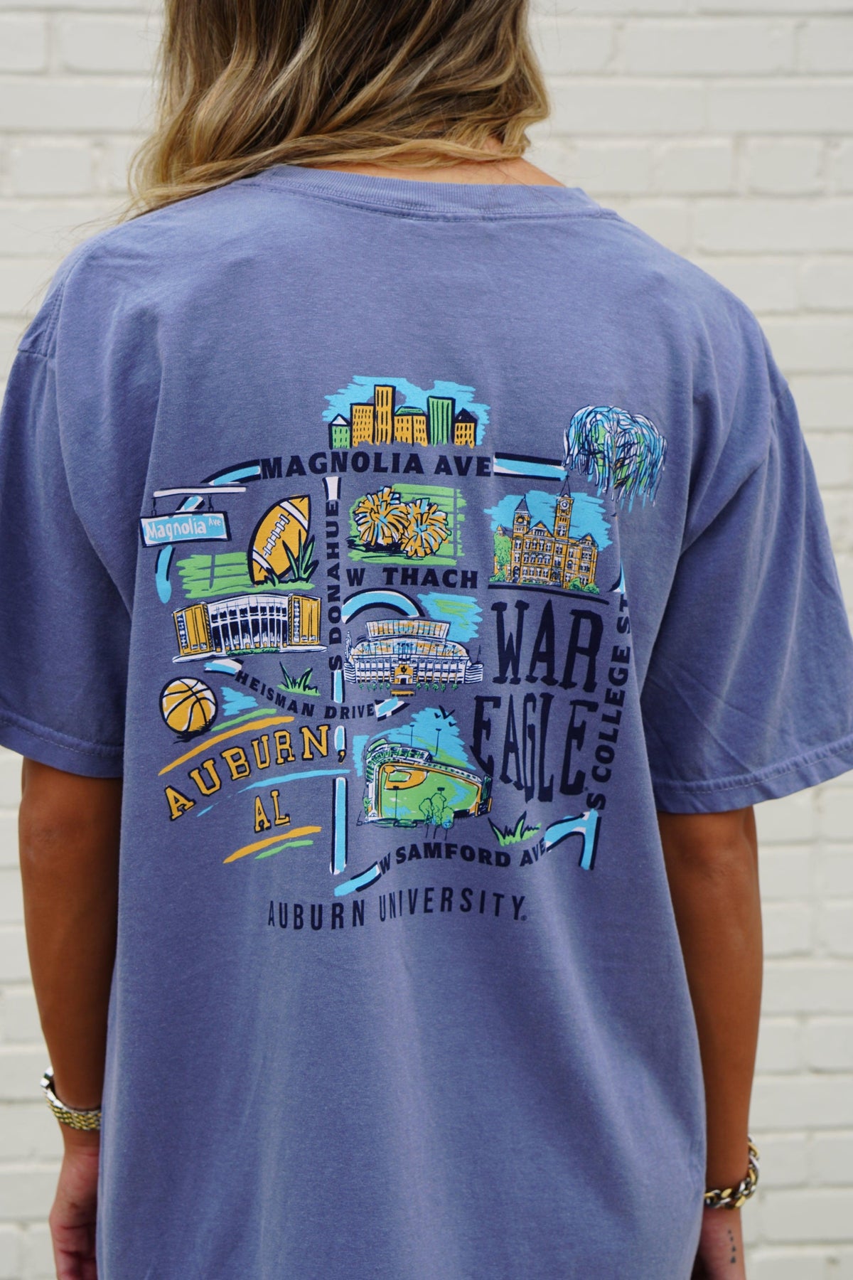 Auburn Map T-shirt | Auburn University – JNJ Apparel Store