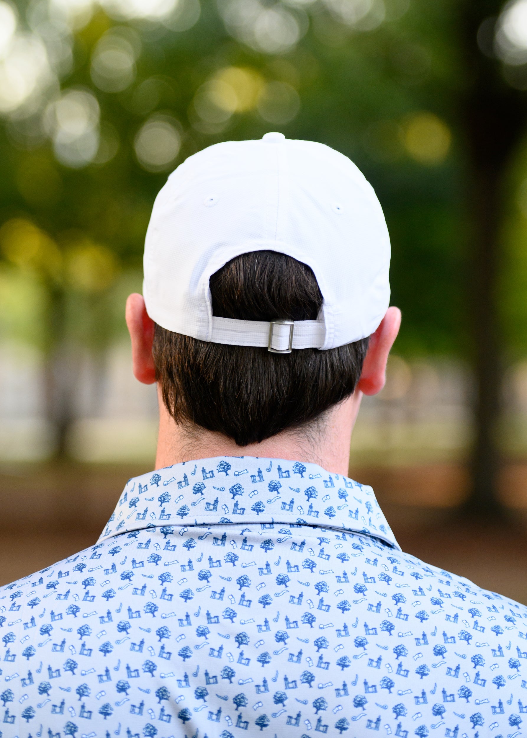 Auburn University Auburn Performance Flag Hat JNJ Fly Fit White Hat with an embroidered Navy Flag with the Orange text "Auburn" 