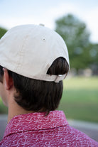 University of Alabama White Dad Hat with Red text "BAMA"