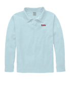 University of Alabama Light Blue Bama Polo Sweatshirt with Red "Bama" embroidery