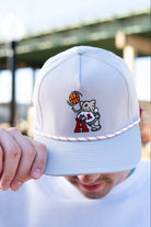 University of Alabama Light Grey Rope hat with Basketball Al Logo Embroidery