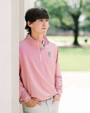 University of Alabama Men’s Crimson Stripe pullover with Big Al logo embroidery