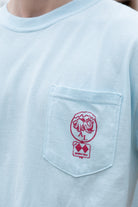 University of Alabama Light Blue T-Shirt with a snow-covered Elephant Seal on the front pocket 
