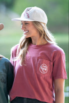 University of Alabama Big Al Fishing Comfort Colors Grey T-Shirt with image of Big Al standing in the water holding a fishing pole