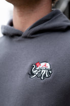 University of Alabama Dark Grey Hoodie with the Blue Collar Big Al logo embroidery 