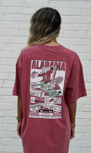 2023 Alabama Schedule Shirt - Quick Ship