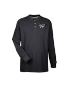 University of Alabama Black Henley with White Dixieland Delight embroidery