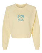 University of Alabama Yellow Ladies Sweatshirt with Blue Drown Em Tide Embroidery