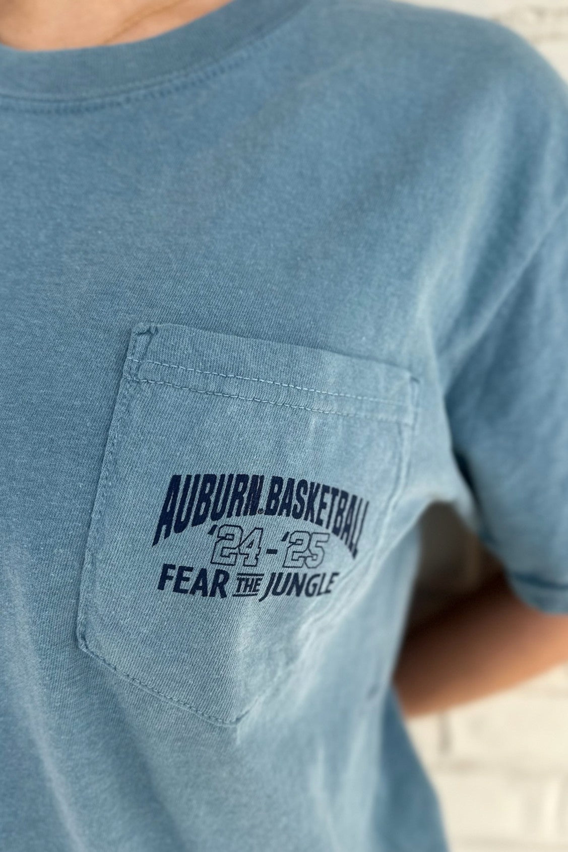  Fear The Jungle T-Shirt (Ice Blue) Pocket