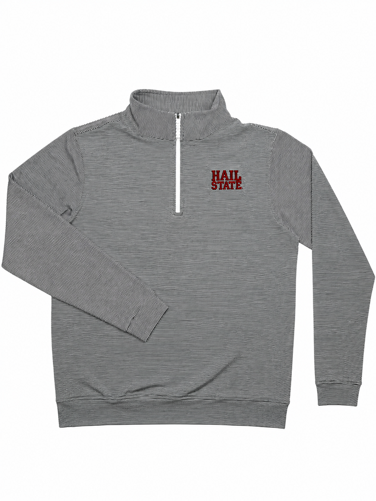 Hail State Stripe Performance Pullover