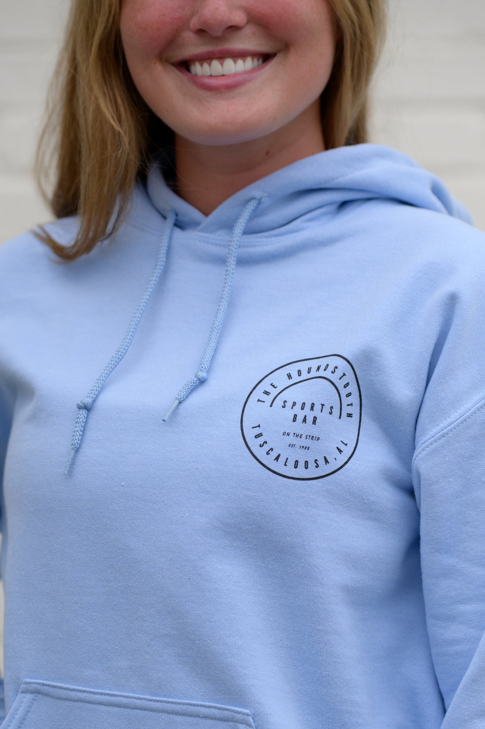 Houndstooth Honey Hoodie Front