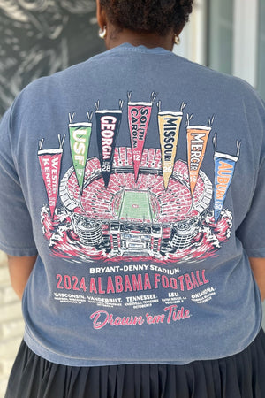 Alabama 2024 Football Schedule T-Shirt