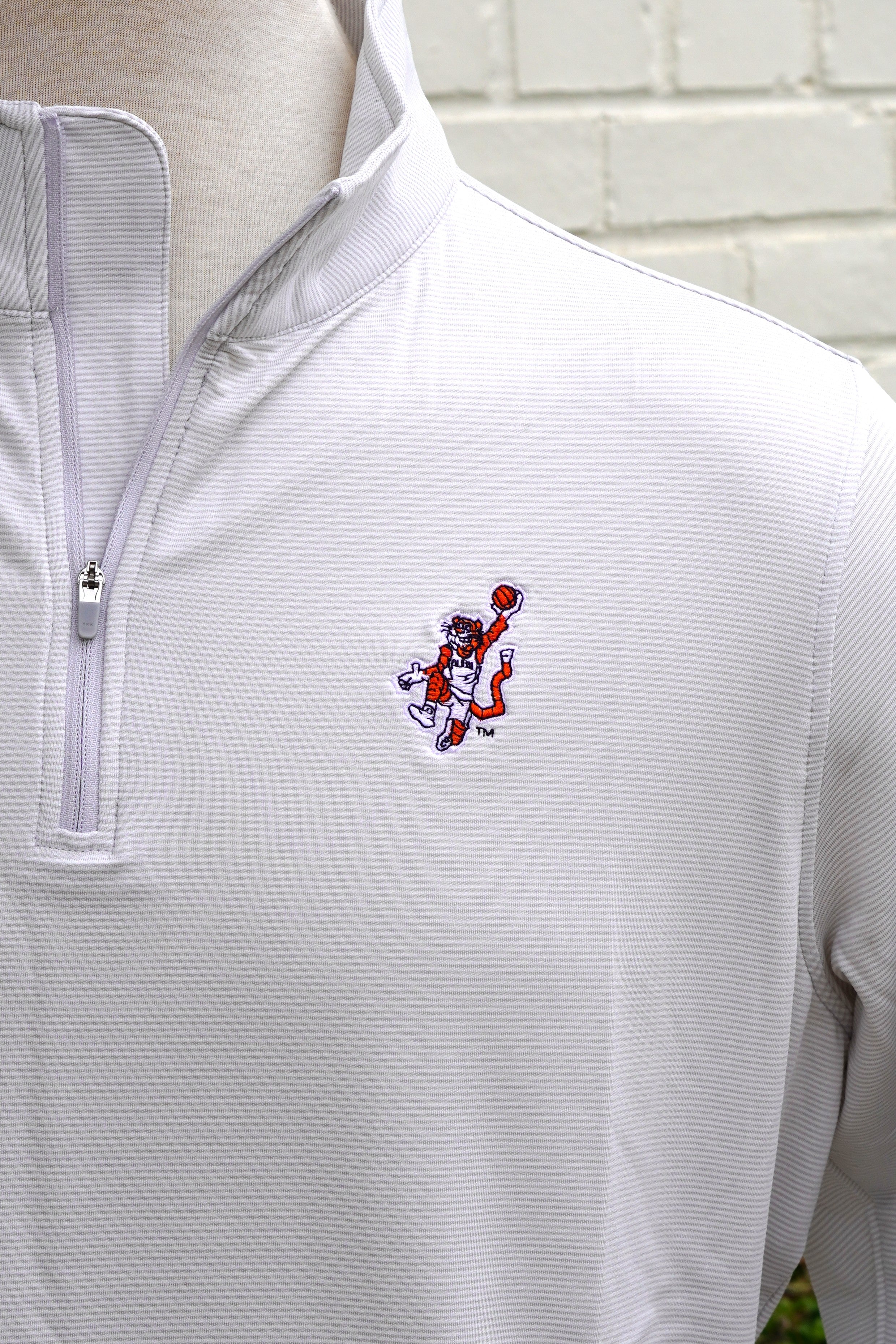 Original Aubie Basketball Stripe 1/4 Zip Pullover | Auburn