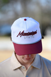 Mississippi State Raised Script Hat