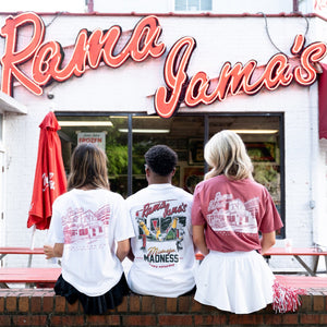 Rama Jama's Building Tee (Crimson)