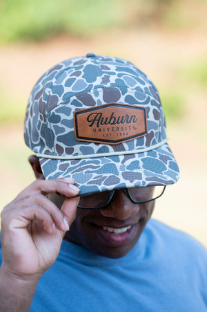 Auburn Leather Patch Hat