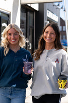 Auburn University Grey Thermal Henley with Leaping Tiger Logo Embroidery