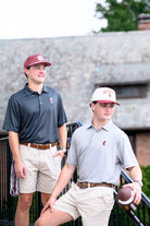 Mississippi State Cream and Maroon Hat with the Walking Bully Logo in between embroidered text “Mississippi State” 