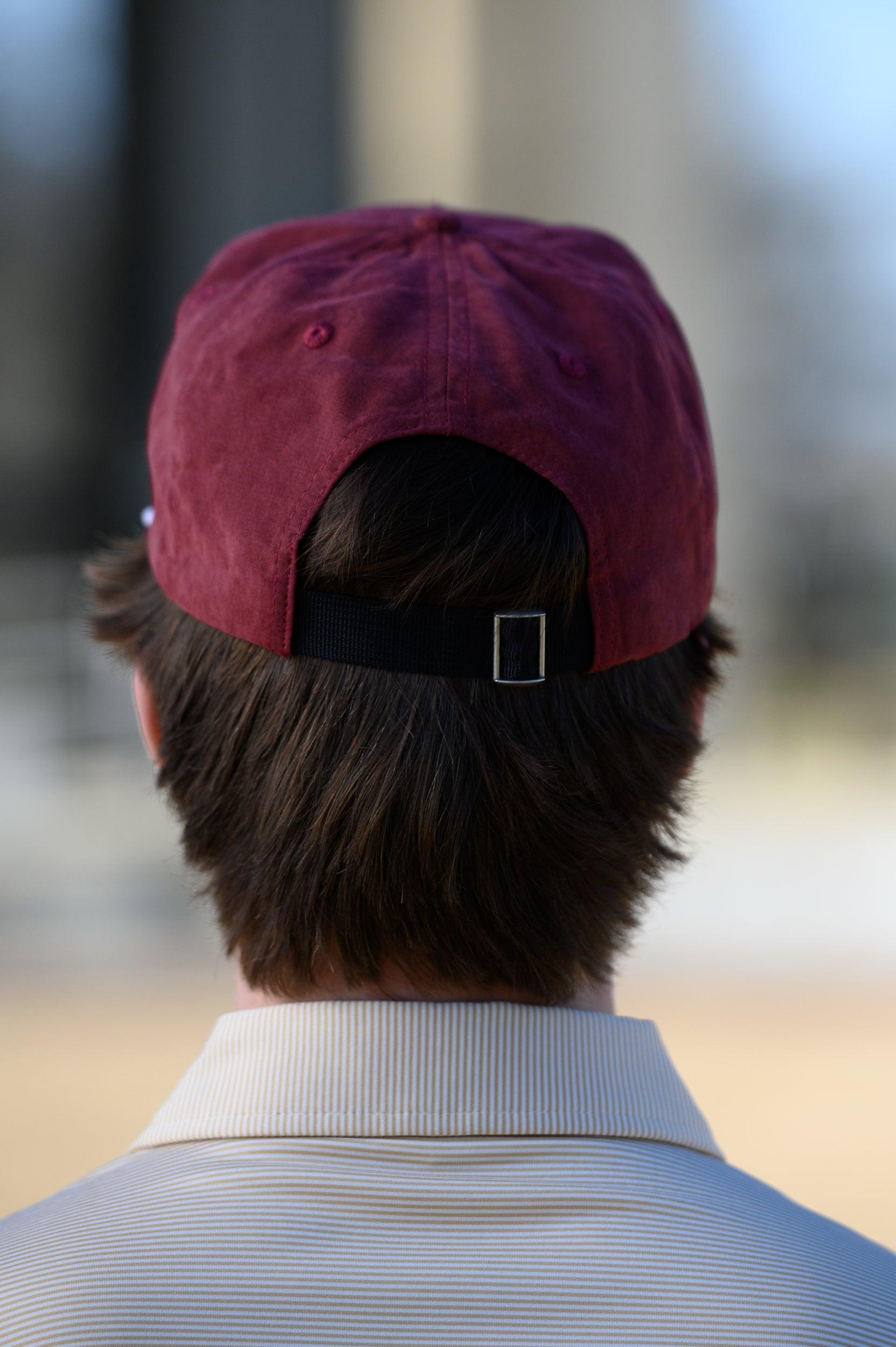 Mississippi State Maroon Hat with an old school MSU Logo patch
strap back