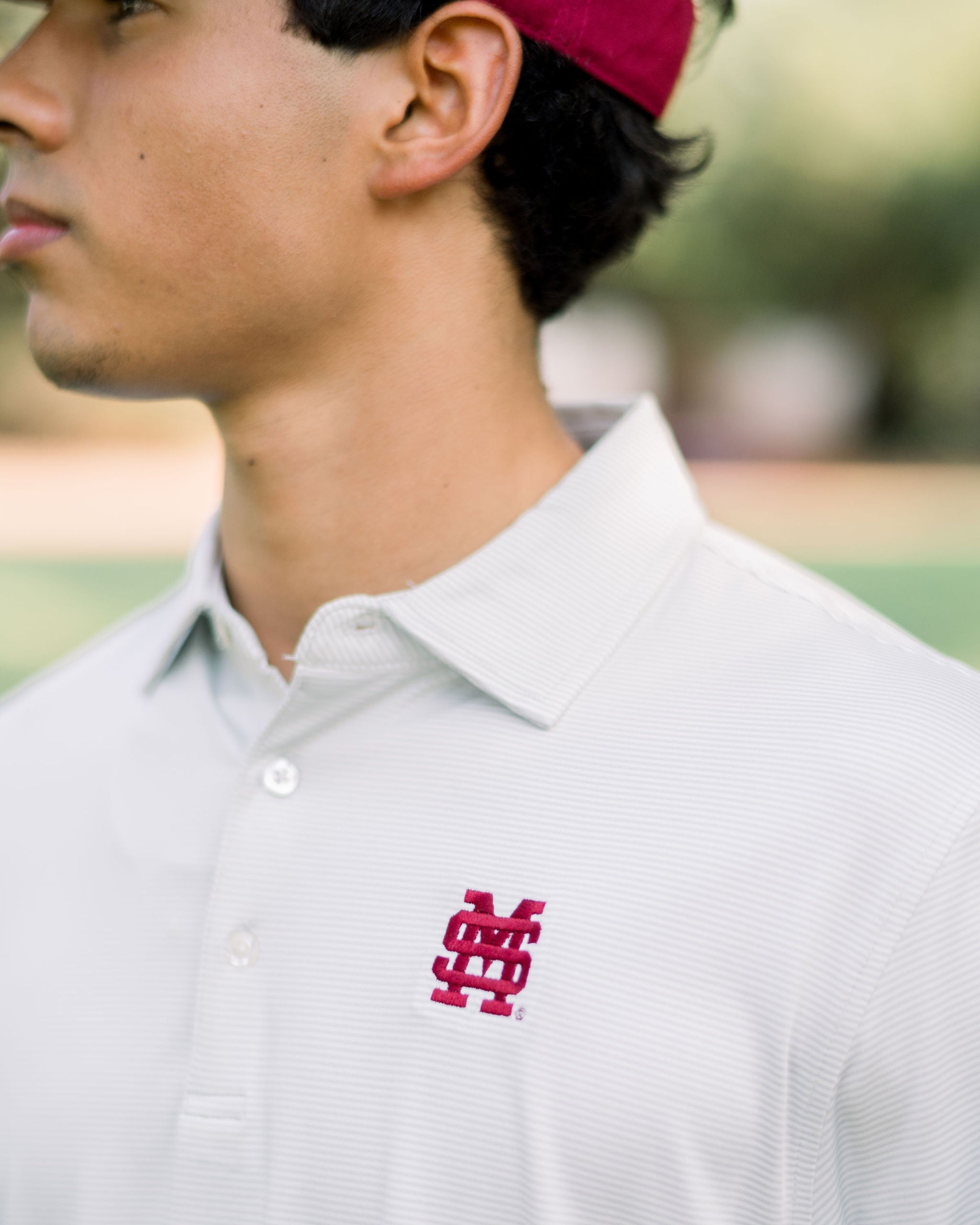 Mississippi State Stripe Polo