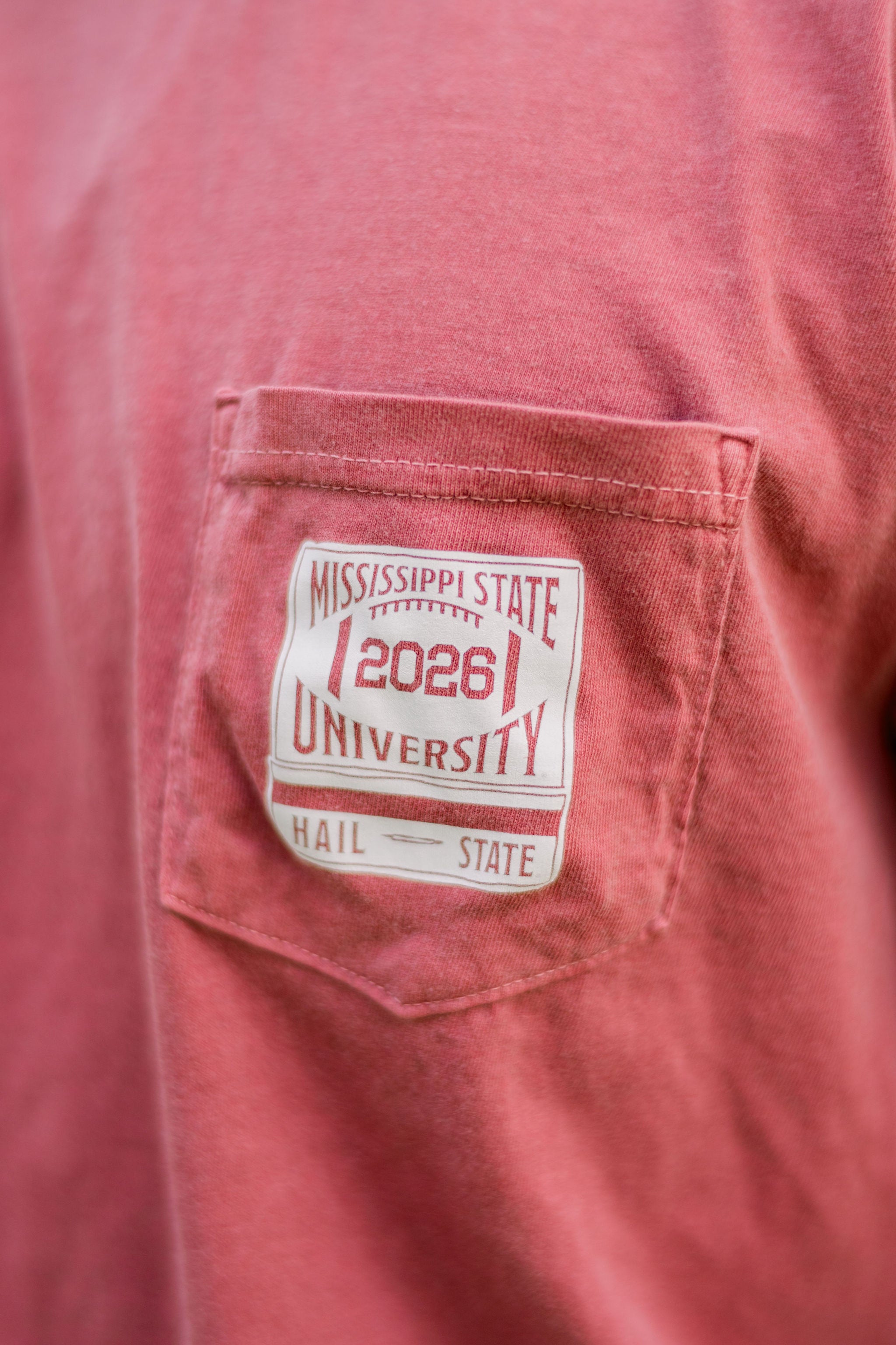 Front Pocket Design featuring a White Print of a football themed matchbox