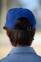 Auburn University Navy Hat with a White rope and a patch of the Leaping Tiger Logo.
Strap back