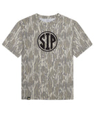 Ole Miss Bottomland Camo T-Shirt with the “SIP” circle logo printed in Black on the front