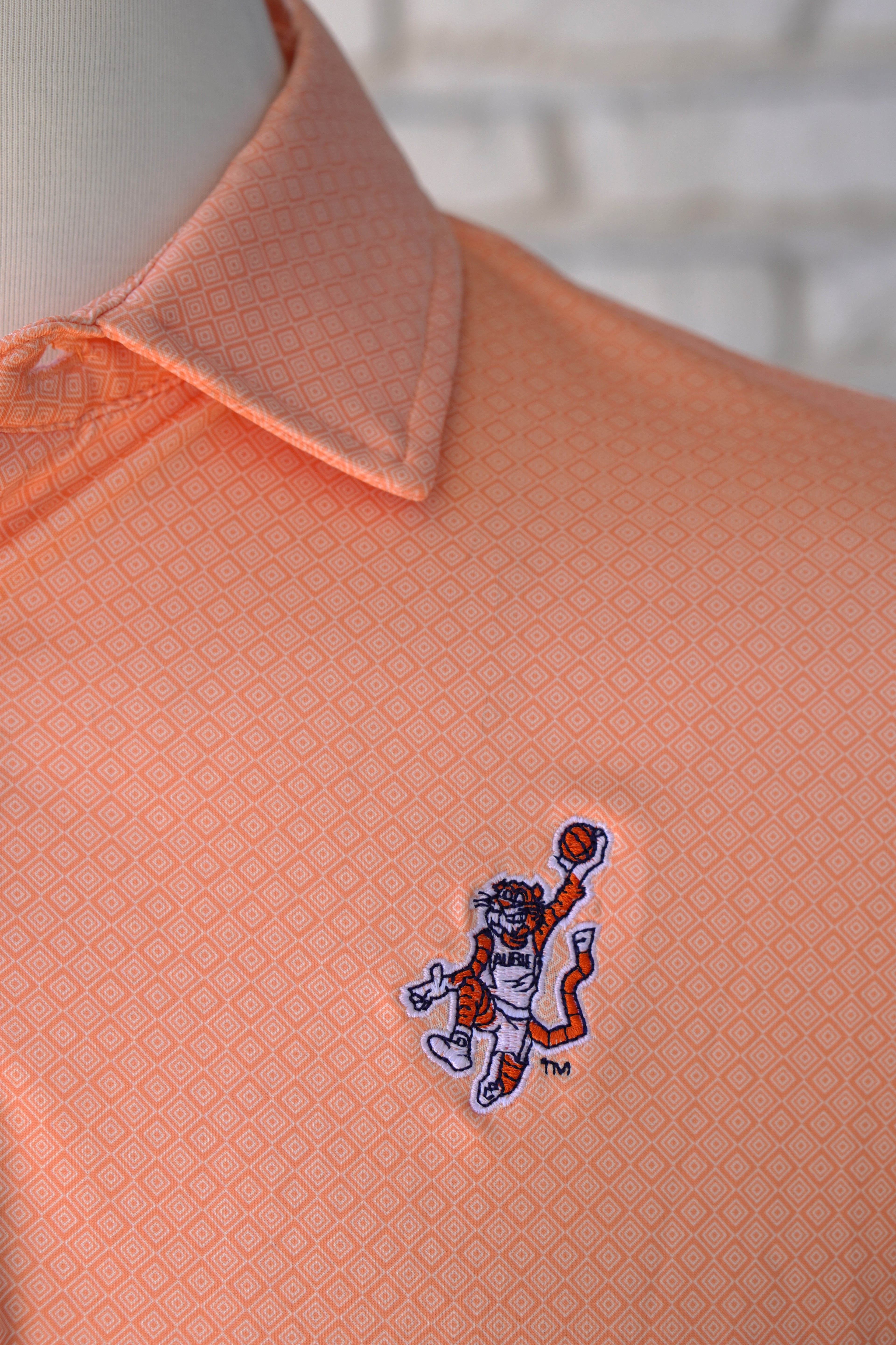 Original Aubie Basketball Diamond Auburn Polos Logo