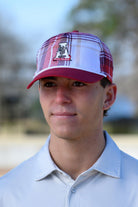 University of Alabama Crimson Plaid Hat with a White Vintage A Logo Patch