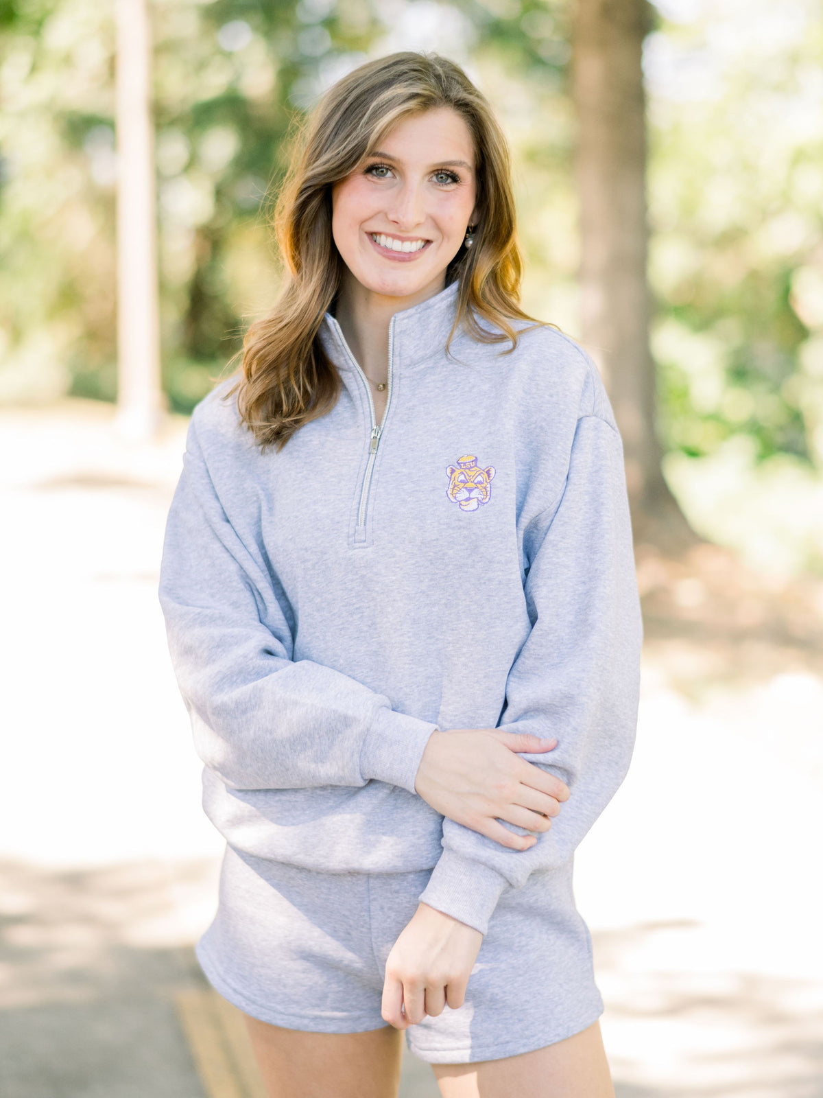 Retro Tiger Fleece 1/4 Zip