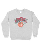 University of Alabama Light Grey Heather Sweatshirt with a Script A basketball underneath the words “Tide Hoops” 