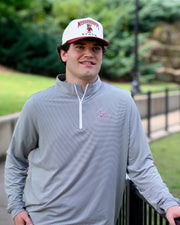 Script State Stripe Performance Pullover