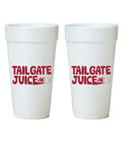 University of Alabama White Styrofoam Cup with Red text “Tailgate Juice”