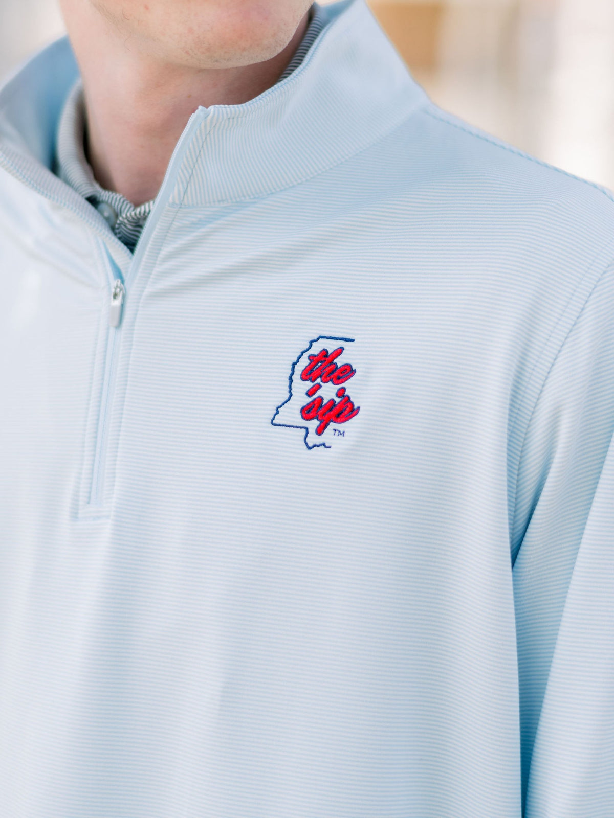 The 'Sip Stripe Performance Pullover