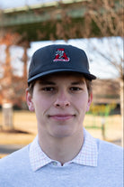 University of Alabama Grey Flat bill Hat with a Vintage A Logo patch