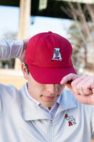 University of Alabama Red Flat bill Hat with a Vintage A Logo patch