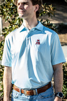 Vintage A Diamond Polo Light Blue
