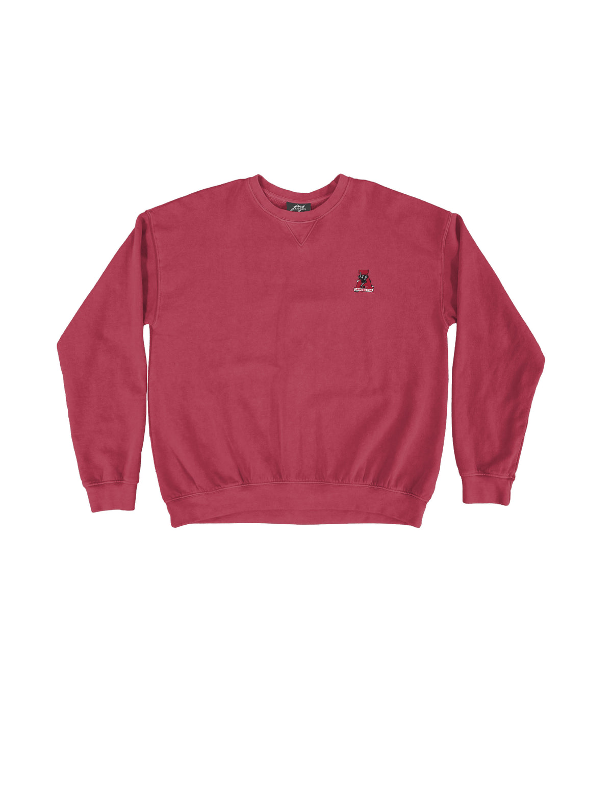 University of Alabama Red Sweatshirt with Vintage A logo embroidery