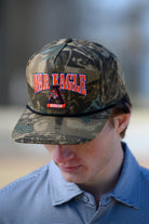 Auburn University Camouflage Hat with Orange text “War Eagle”