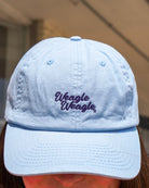 Auburn University Light Blue Ladies' Hat with Navy embroidered text "Weagle Weagle”