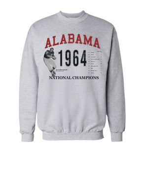University of Alabama 1964 National Champions Crewneck Sweatshirt