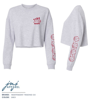 Tide Hoops Basketball Cropped Sweatshirt - Quick Ship