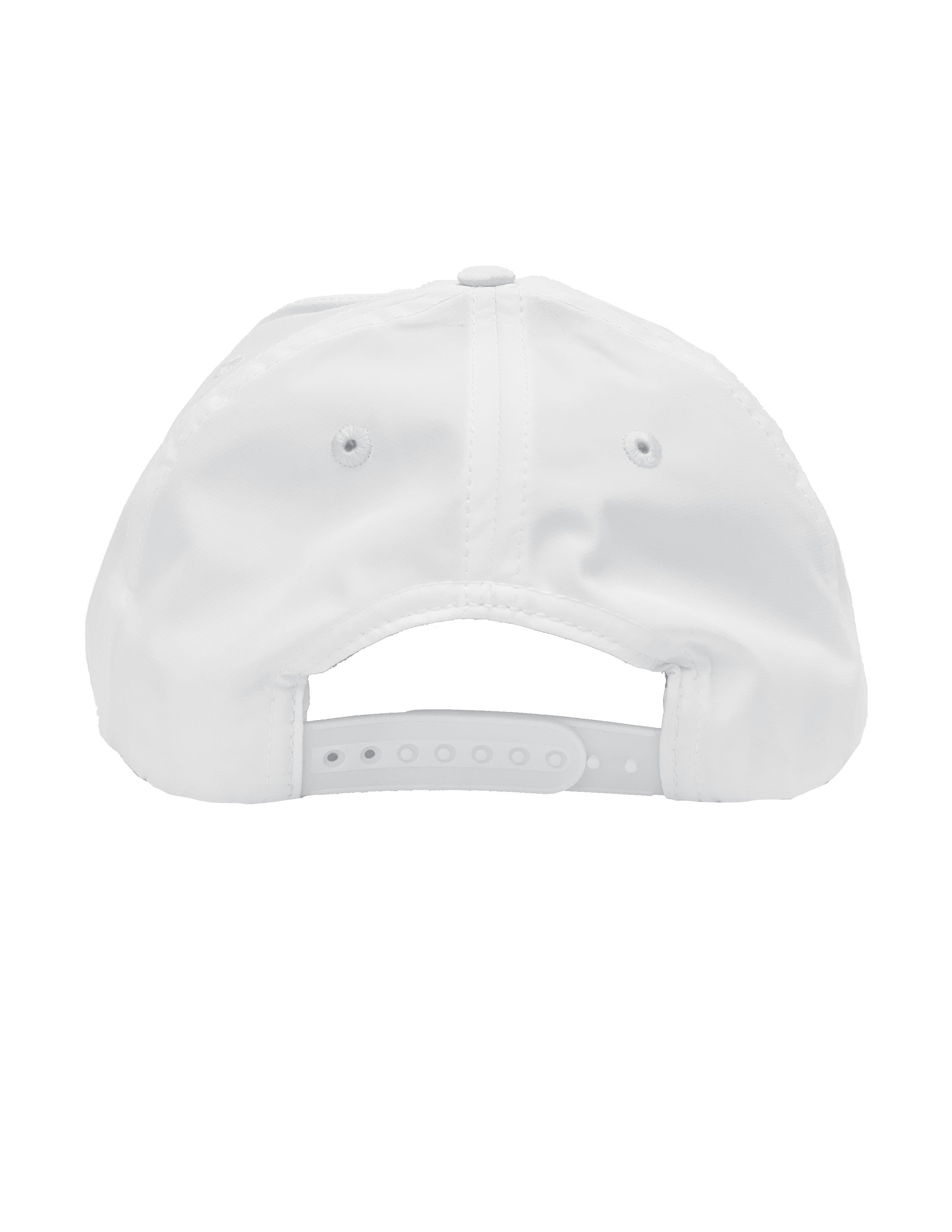 University of Alabama White Rope Hat with a Red Rope and an image of an elephant holding an Alabama State flag above the letters "UA"