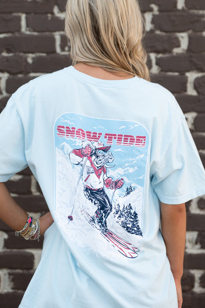 Snow Tide T-Shirt S / Chambray / CC Short Sleeve (Pocket)
